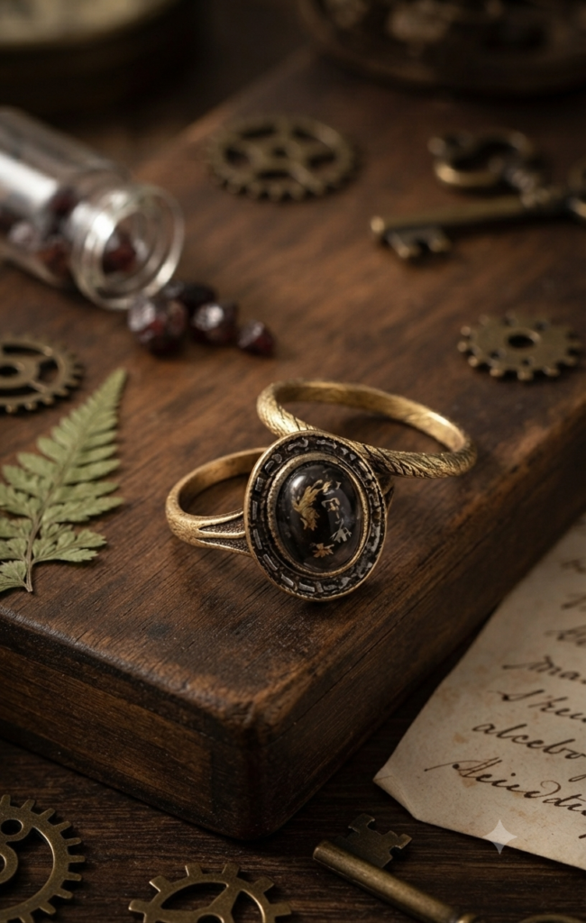 Oval Filigree Cabochon Ring