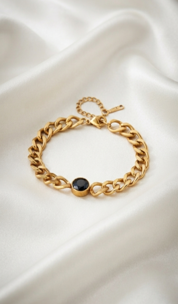 Onyx Haven Curb Chain Bracelet