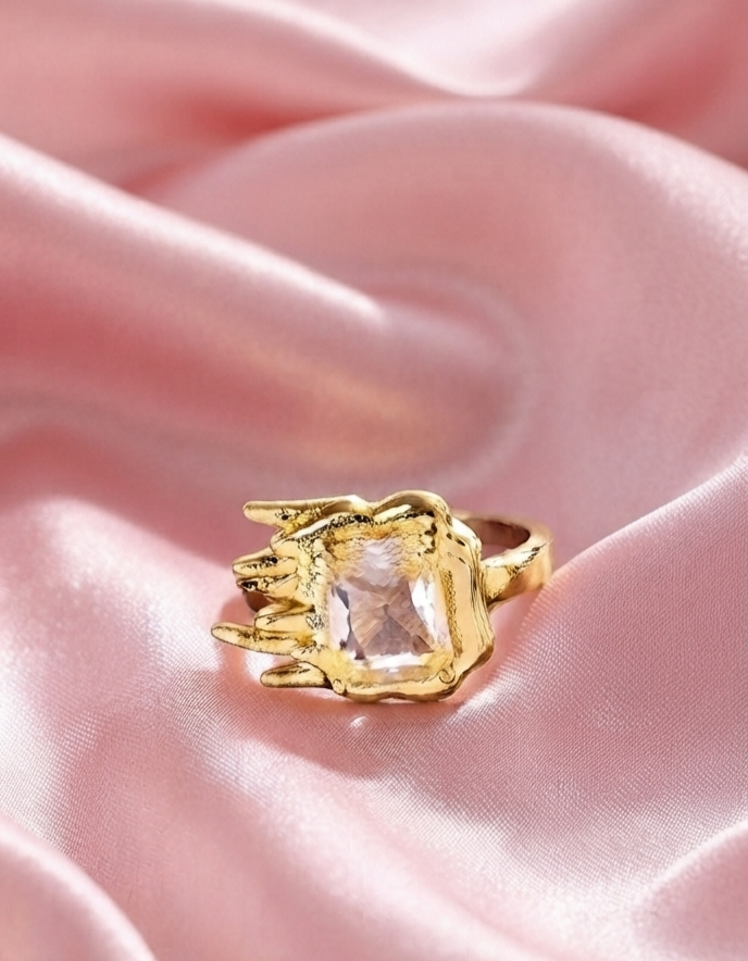 Molten Solstice Gemstone Ring