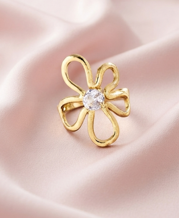 Petal Bloom Solitaire Ring