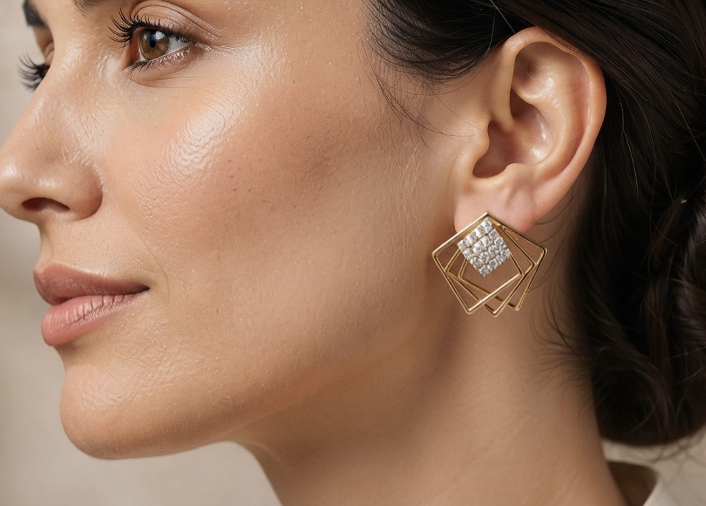 Geometric Layered Square Studs