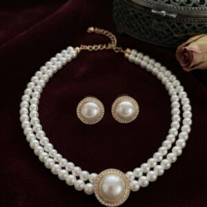 Royal Golden Pearl Choker Set